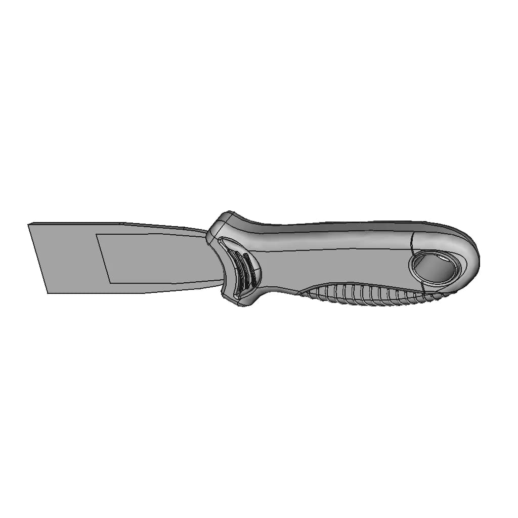 Spatula With Ergonomic Handle 1 | Industrial CAD Design_60_30_degree_snapshot