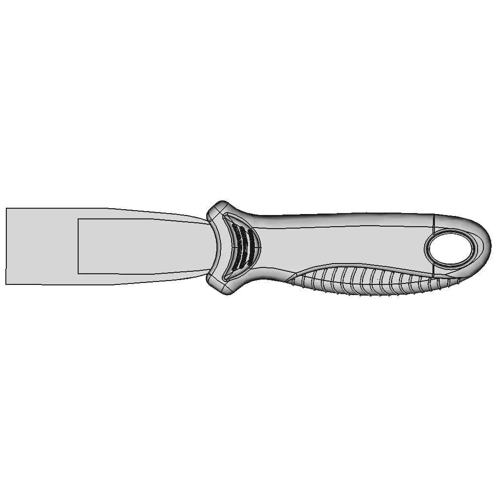 Spatula With Ergonomic Handle 1 | Industrial CAD Design_90_0_degree_snapshot