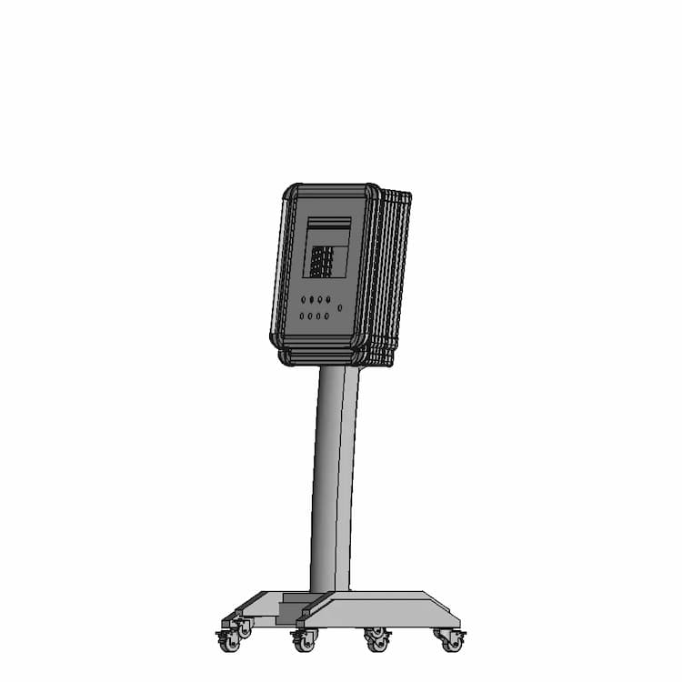 Manual Operation Platform Cantilever Box Component Display Screen | Industrial CAD Design