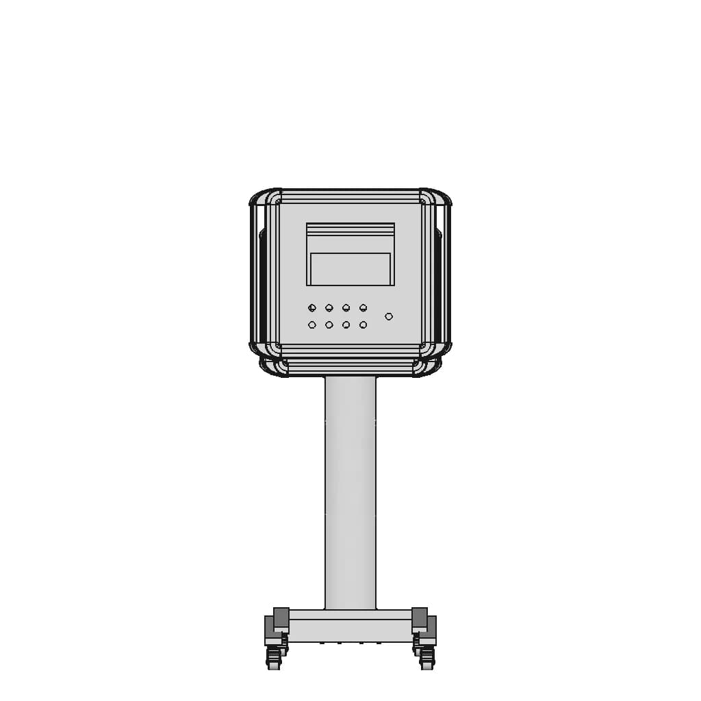 Manual Operation Platform Cantilever Box Component Display Screen | Industrial CAD Design_0_90_degree_snapshot