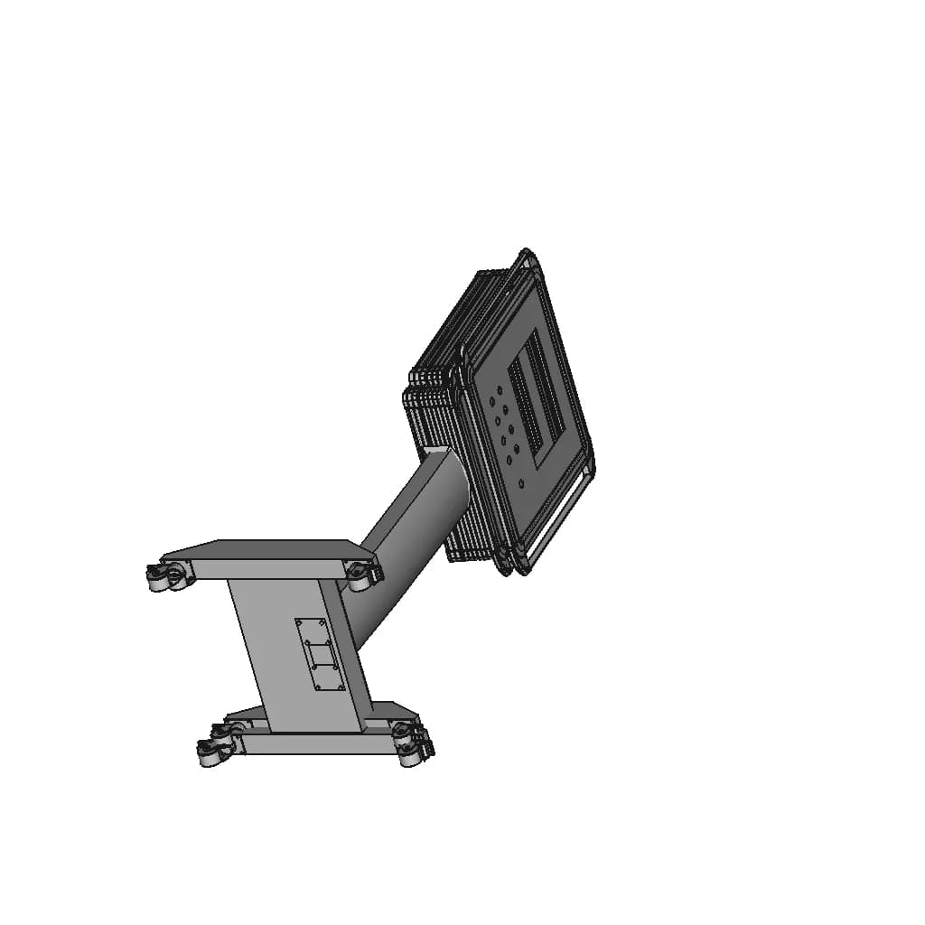 Manual Operation Platform Cantilever Box Component Display Screen | Industrial CAD Design_60_30_degree_snapshot