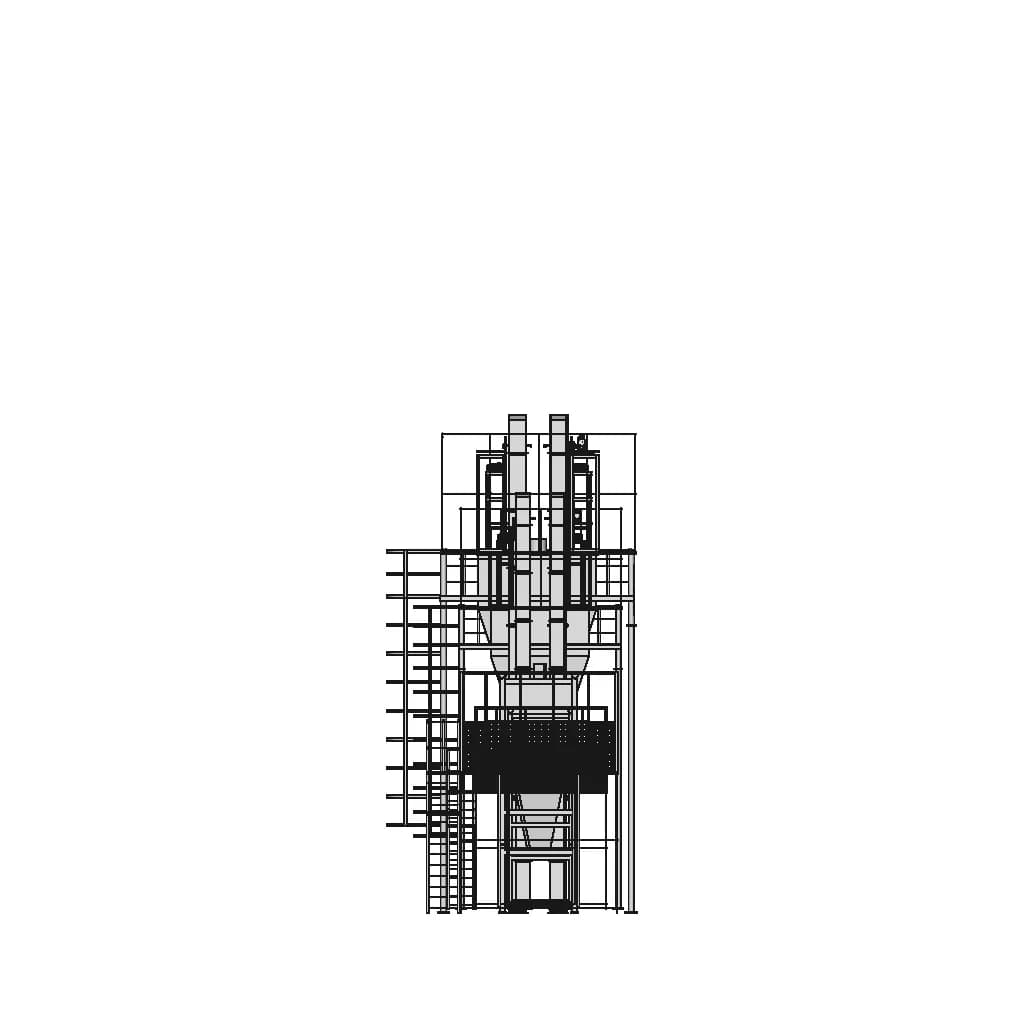 Hopper And Bucket Elevator 1 | Industrial CAD Design_0_90_degree_snapshot