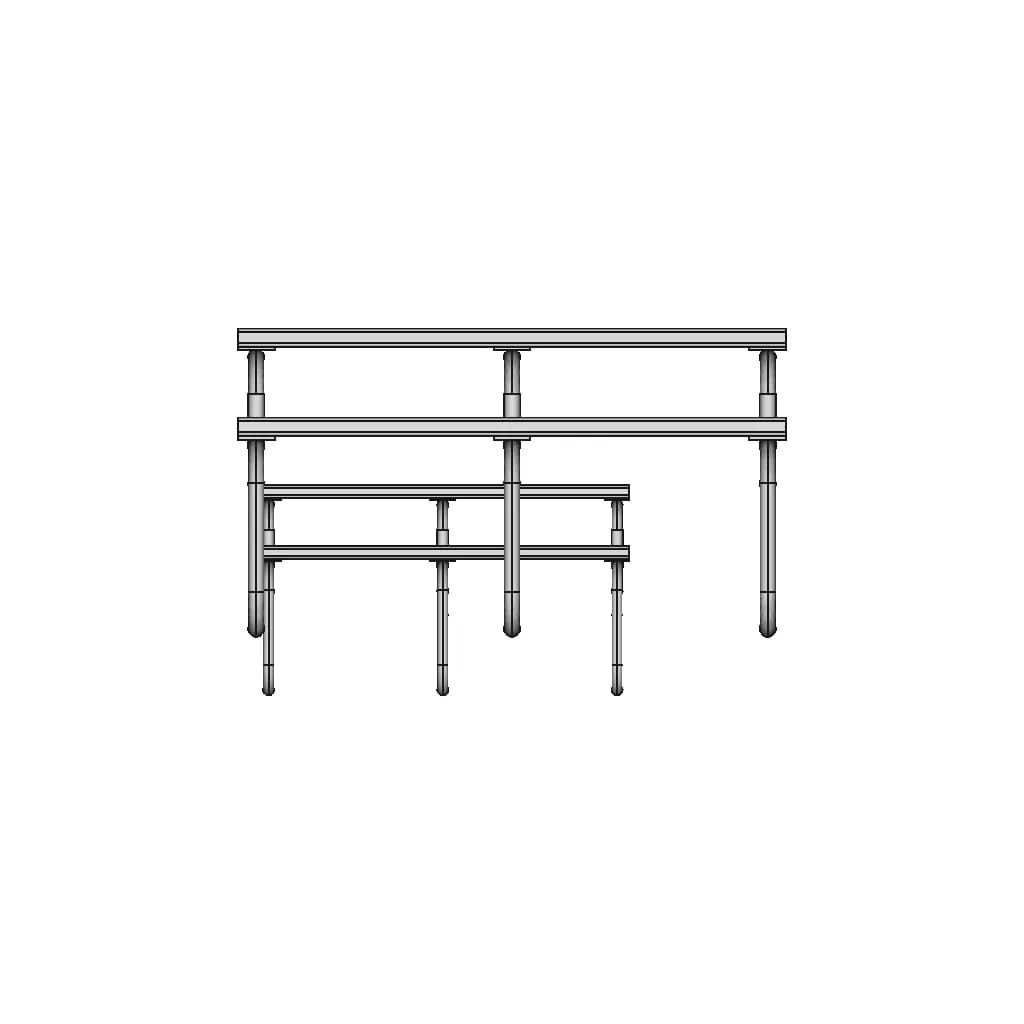 Picnic Table With Integrated Benches 1 | Industrial CAD Design_0_270_degree_snapshot