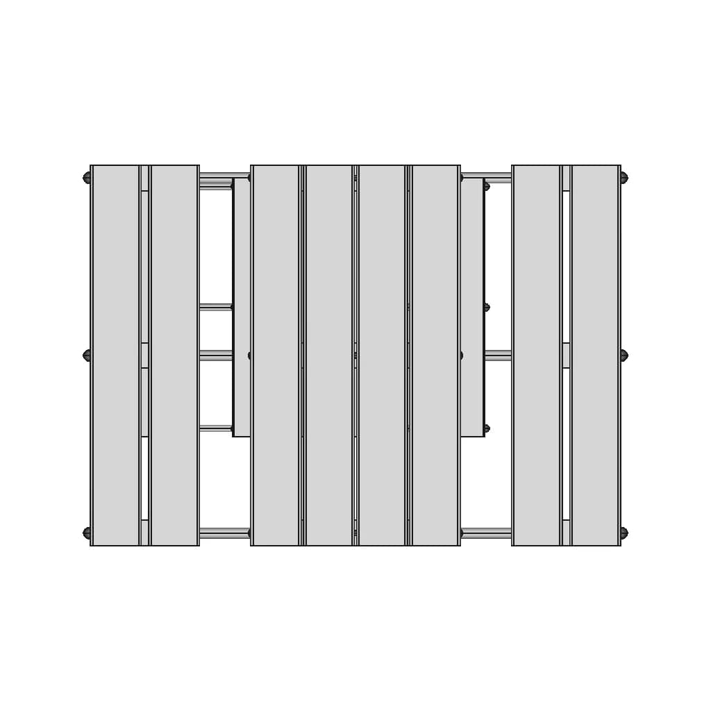 Picnic Table With Integrated Benches 1 | Industrial CAD Design_270_0_degree_snapshot