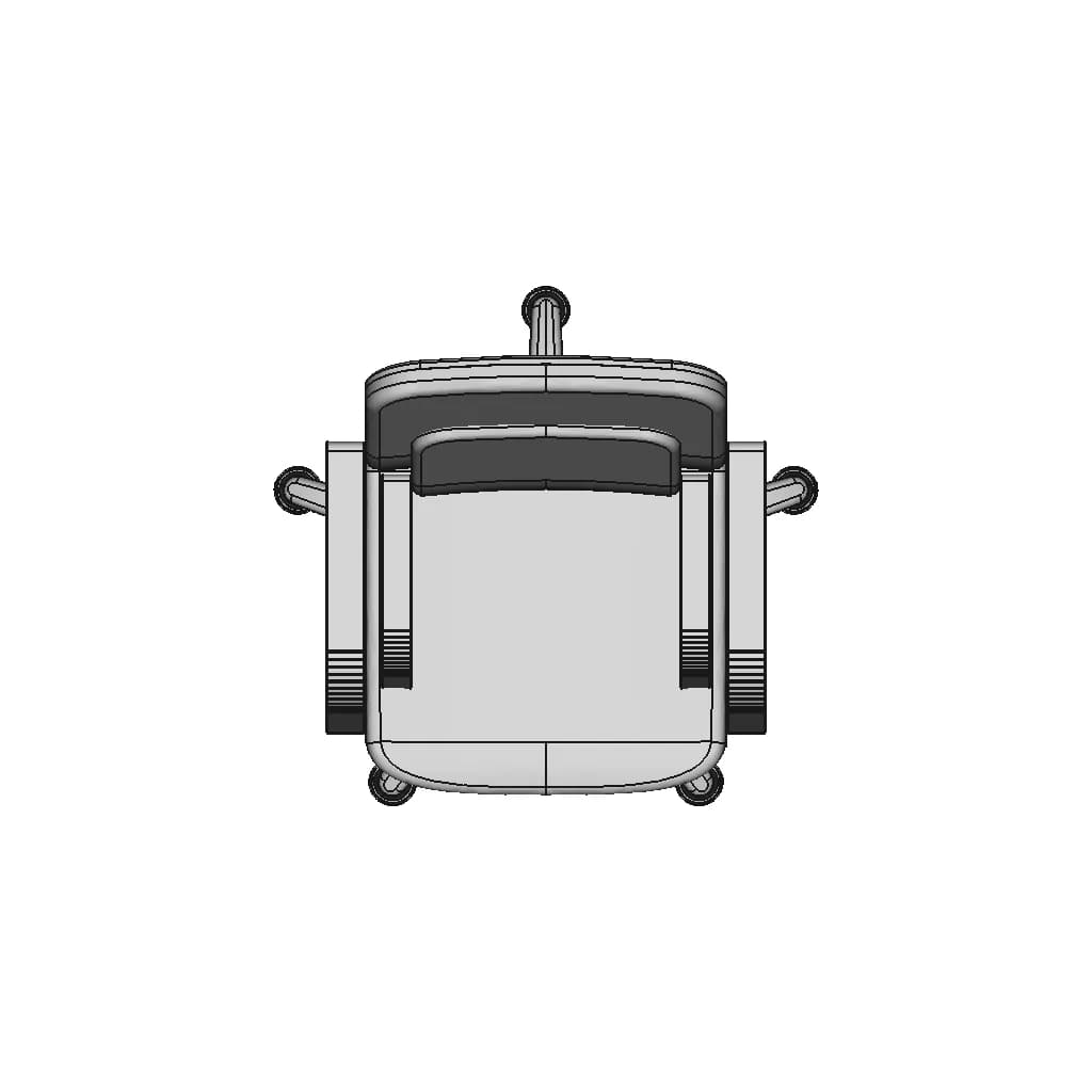 Feeling Office Armchair Glides Option 1 | Industrial CAD Design_270_0_degree_snapshot