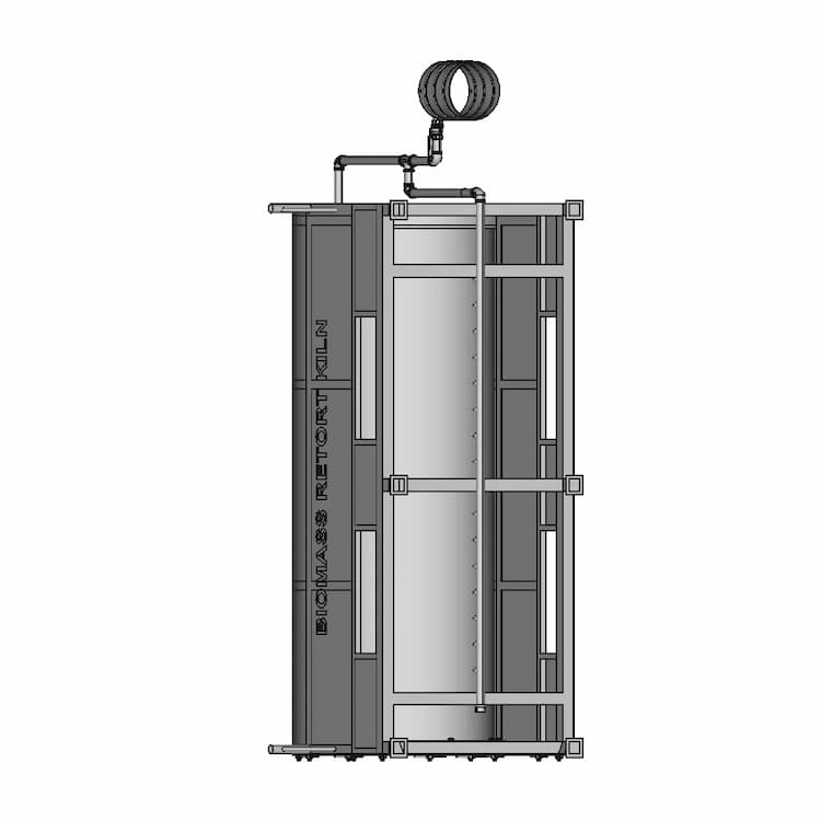 Biomass Retort Kiln 1 | Industrial CAD Design