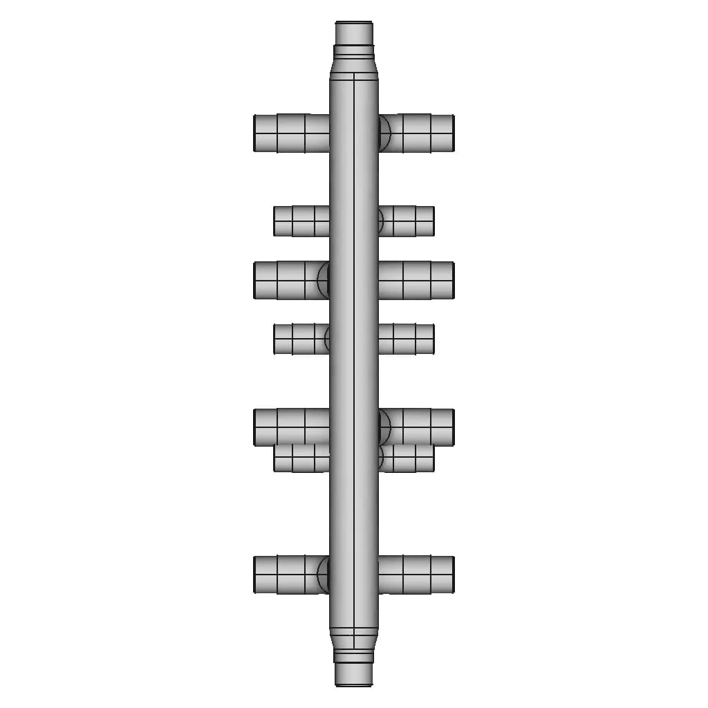 Kesselverteiler Heat Manifold 1 | CAD Model for Energy Systems_0_90_degree_snapshot