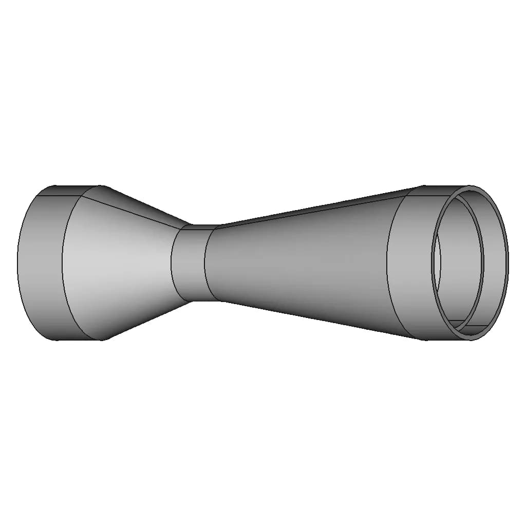 Venturimeter 10 | CAD Model for Energy Systems_60_30_degree_snapshot