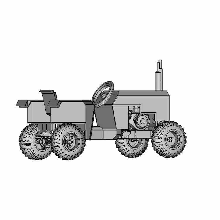 Buggy Tractor 1 | Industrial CAD Design