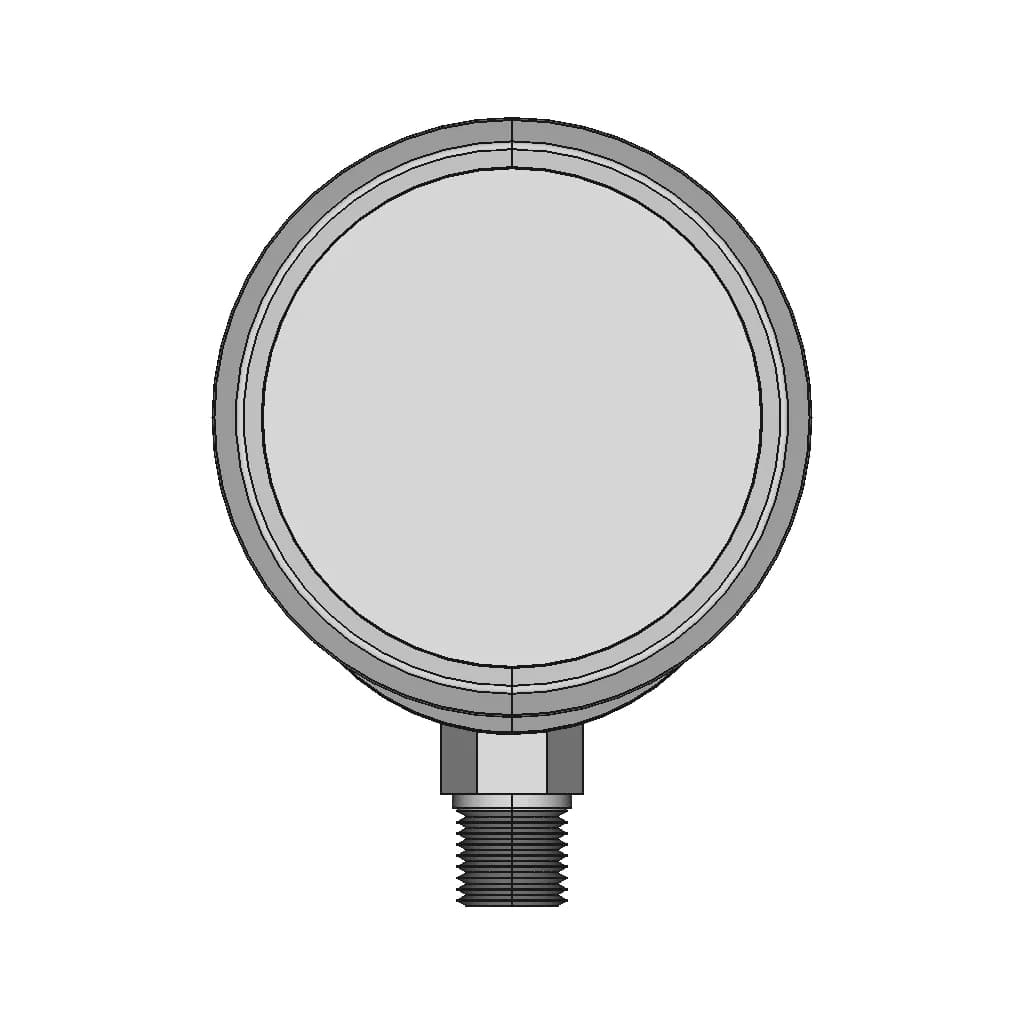 Hydraulic Preasure Gauge 1 | CAD Model for Energy Systems_0_0_degree_snapshot