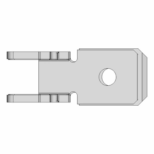 Ficha Pala 6 3X0 8Mm Macho Recto P | CAD Model for Energy Systems