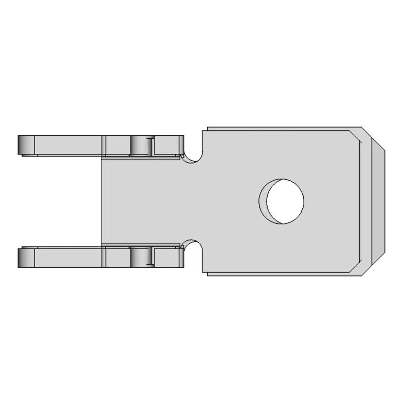 Ficha Pala 6 3X0 8Mm Macho Recto P | CAD Model for Energy Systems