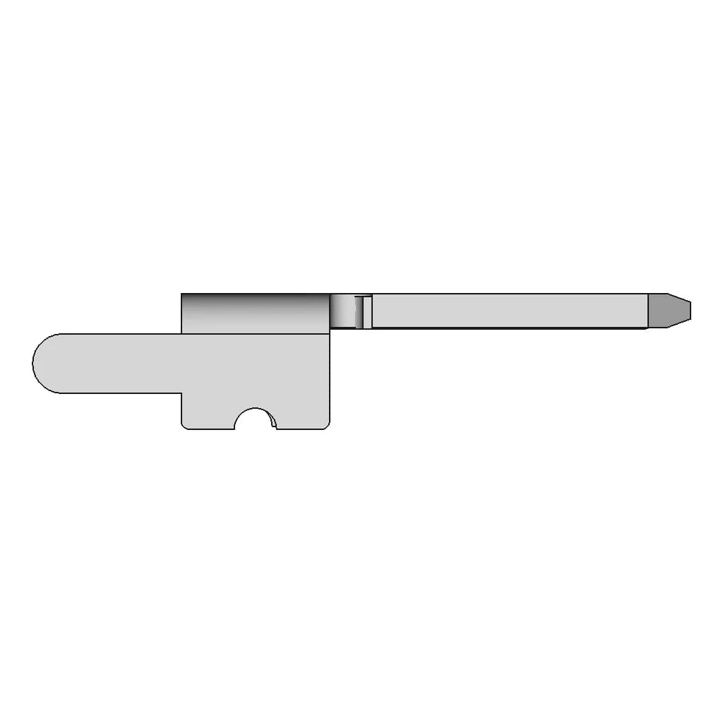 Ficha Pala 6 3X0 8Mm Macho Recto P | CAD Model for Energy Systems_270_0_degree_snapshot
