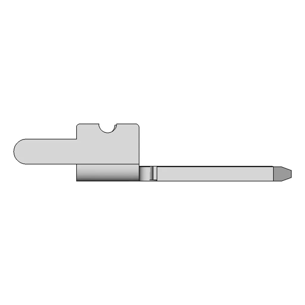 Ficha Pala 6 3X0 8Mm Macho Recto P | CAD Model for Energy Systems_90_0_degree_snapshot