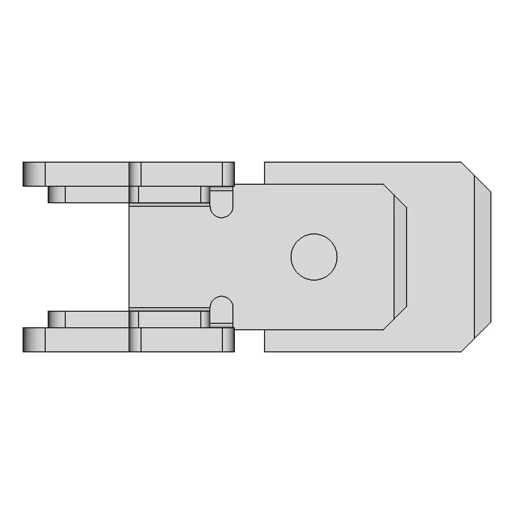 Ficha Pala 6 3X0 8Mm Macho Recto P | CAD Model for Energy Systems_0_0_degree_snapshot
