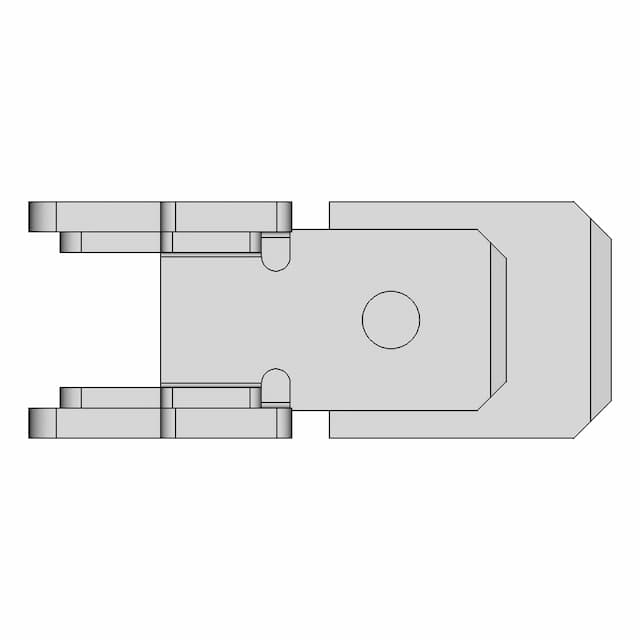 Ficha Pala 6 3X0 8Mm Macho Recto P | CAD Model for Energy Systems