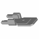 Ficha Pala 6 3X0 8Mm Macho Recto P | CAD Model for Energy Systems_60_30_degree_snapshot