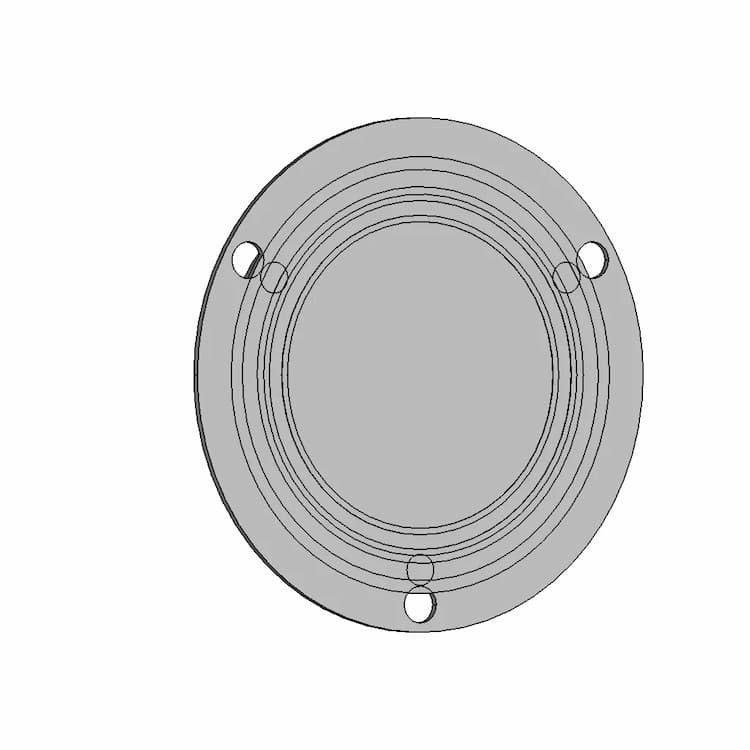Optronics Led Stop Tail Turn Light 4 Round | Industrial CAD Design