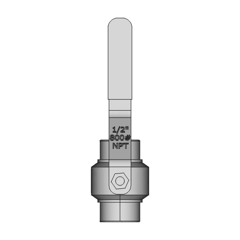 Ball Valve Dn 15 800 Npt 1 | CAD Model for Energy Systems