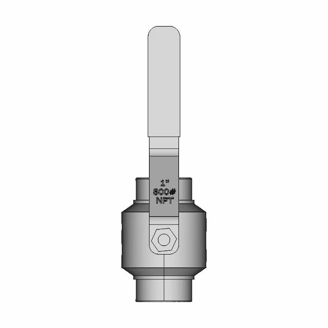 Ball Valve Dn 25 800 Npt 1 | CAD Model for Energy Systems