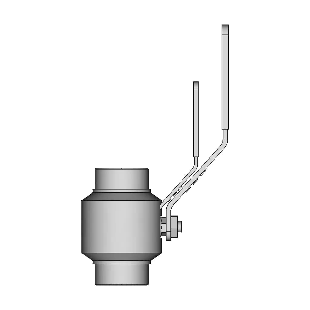 Ball Valve Dn 25 800 Npt 1 | CAD Model for Energy Systems_0_270_degree_snapshot