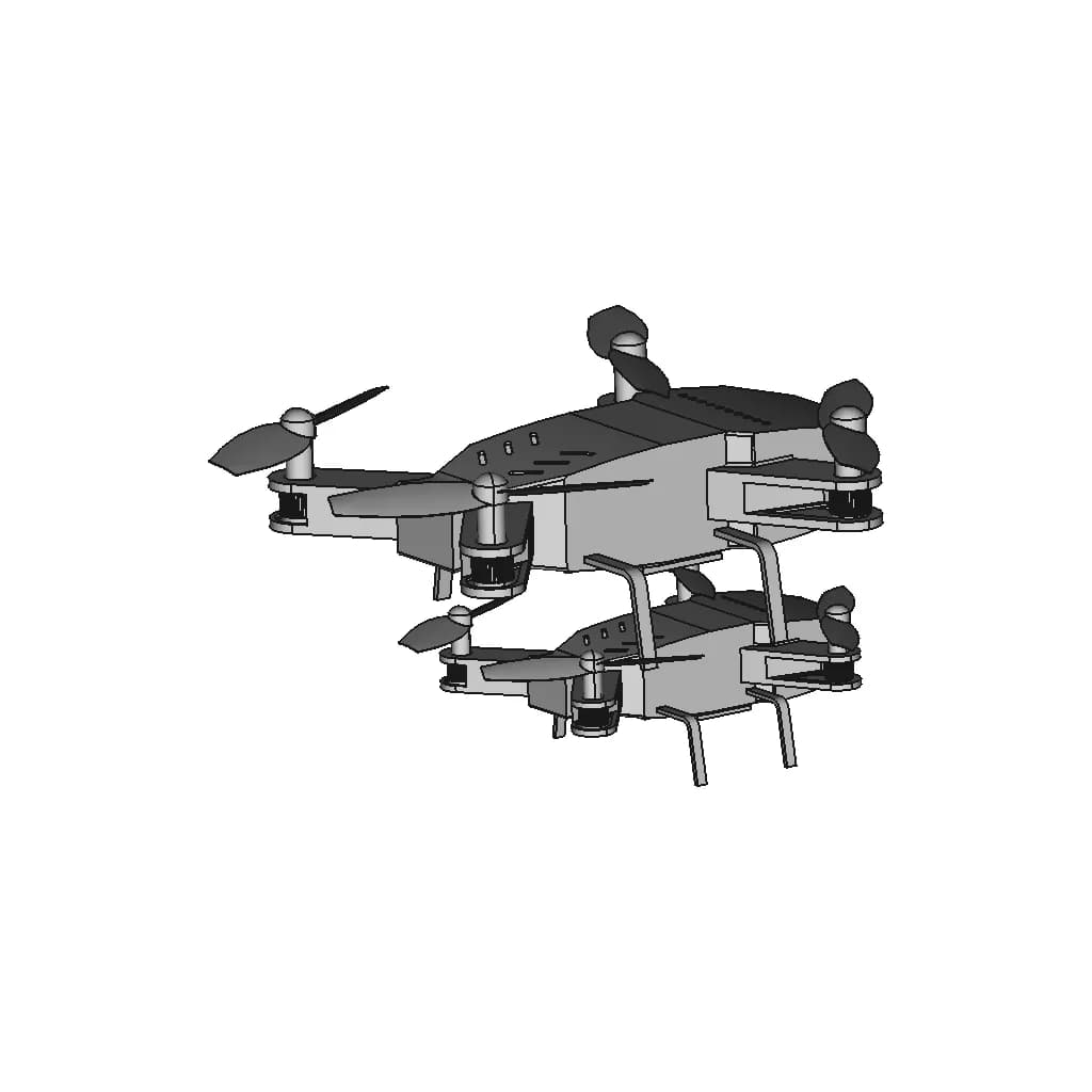 Quadcopter Drone 67 | Industrial CAD Design_0_90_degree_snapshot