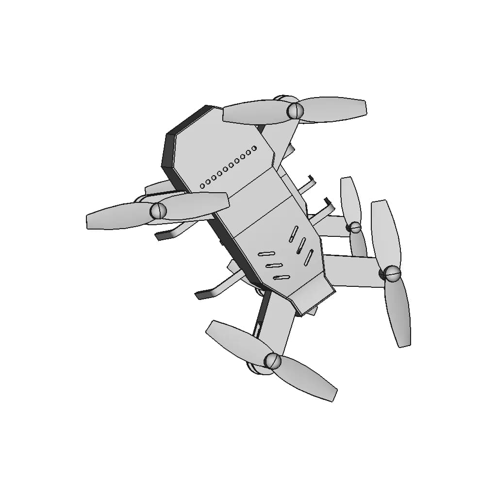 Quadcopter Drone 67 | Industrial CAD Design_270_0_degree_snapshot