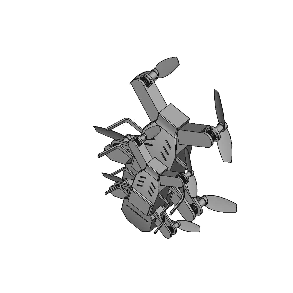 Quadcopter Drone 67 | Industrial CAD Design_60_30_degree_snapshot