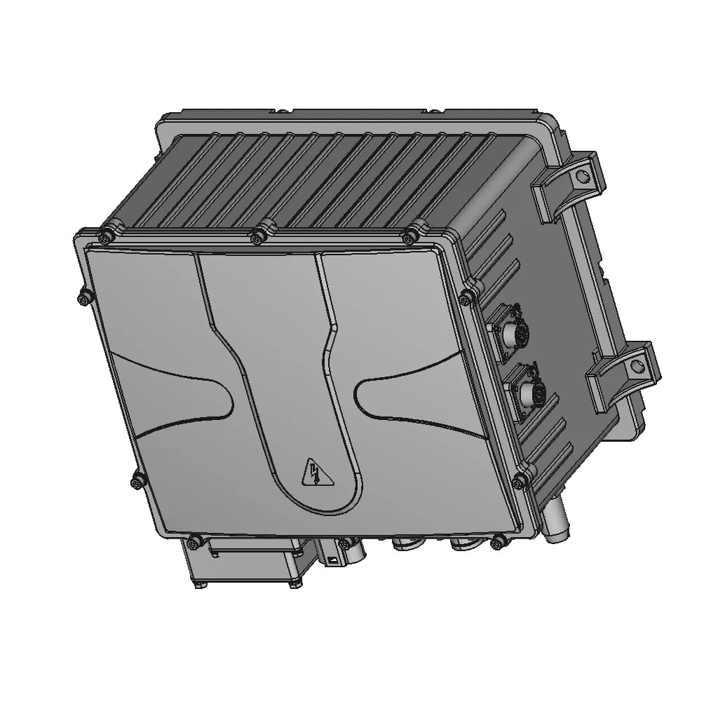 Car Mounted Water Cooled Power Supply 1 | CAD Model for Energy Systems_60_30_degree_snapshot