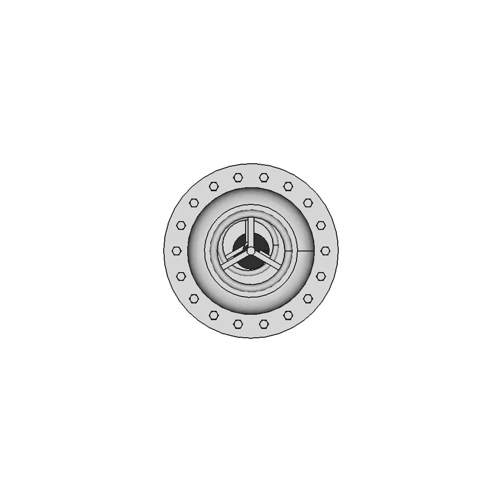 Control Valve Dn150 Class 150 Sch40 1 | Industrial CAD Design_0_0_degree_snapshot