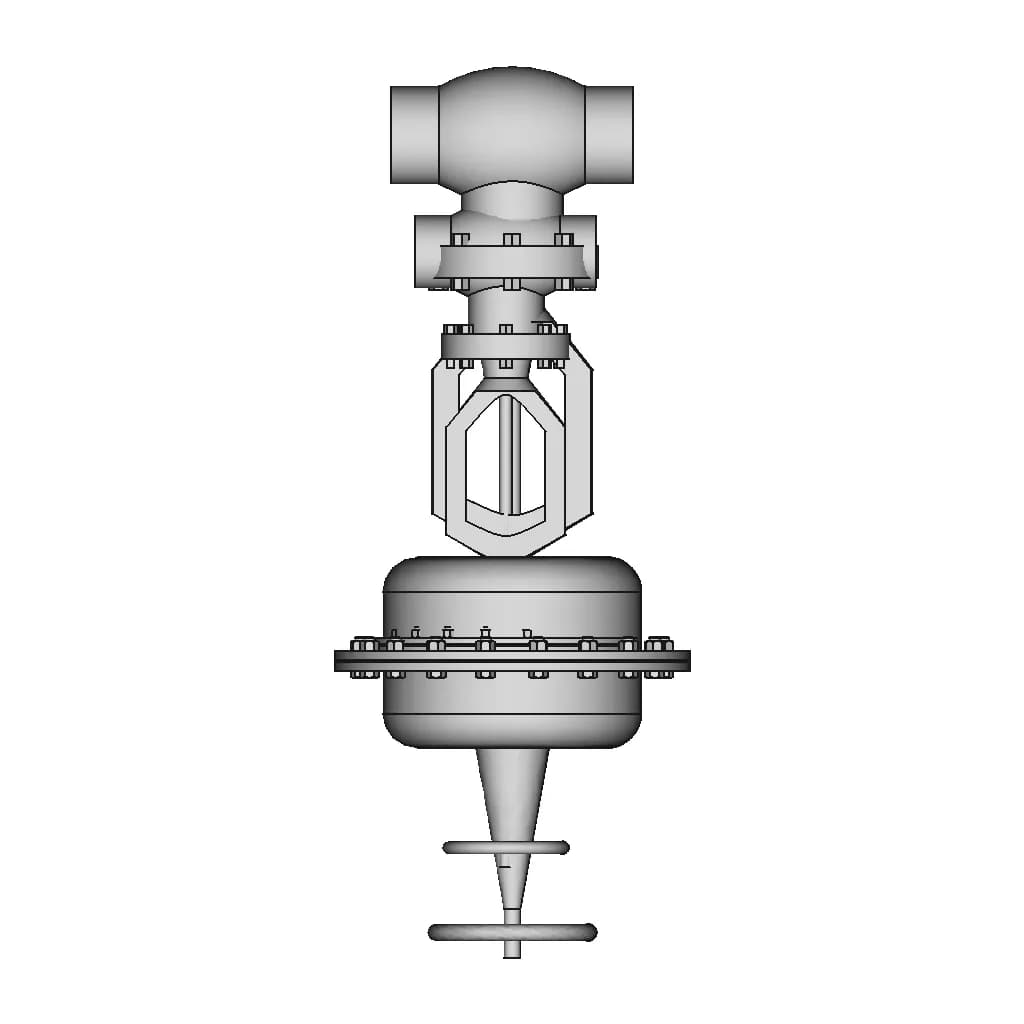 Control Valve Dn150 Class 150 Sch40 1 | Industrial CAD Design_270_0_degree_snapshot