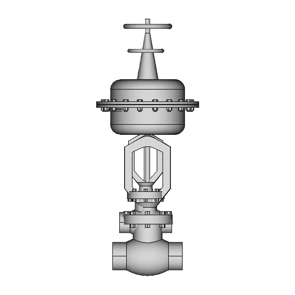 Control Valve Dn150 Class 150 Sch40 1 | Industrial CAD Design_90_0_degree_snapshot