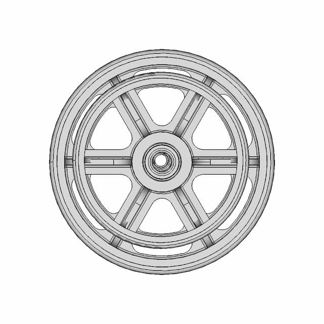 Roda De Poliuretano Wheel 1 | Industrial CAD Design