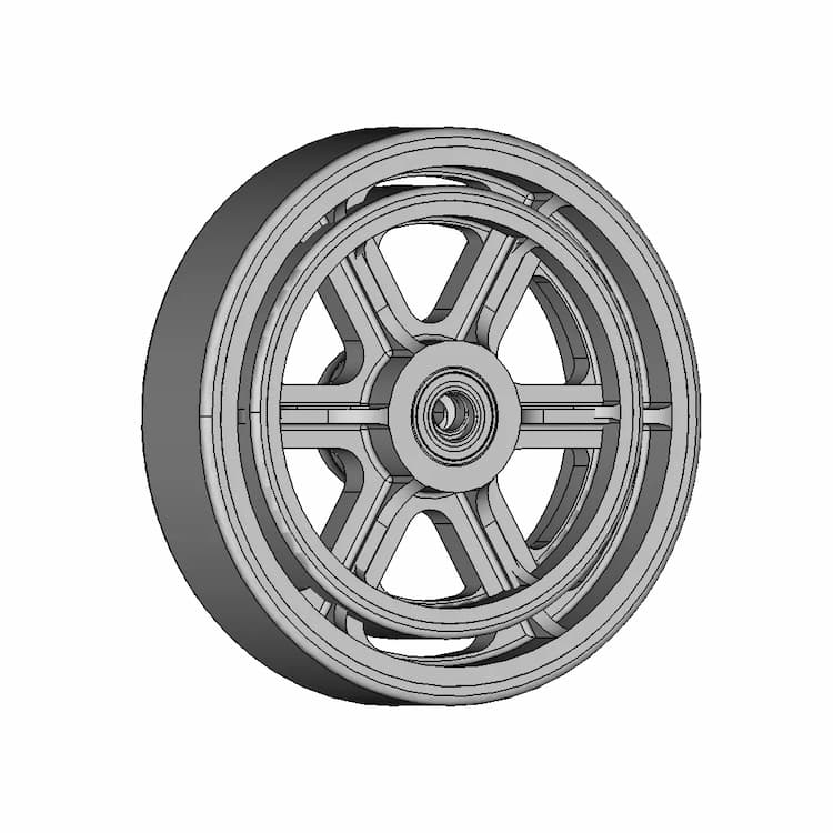 Roda De Poliuretano Wheel 1 | Industrial CAD Design