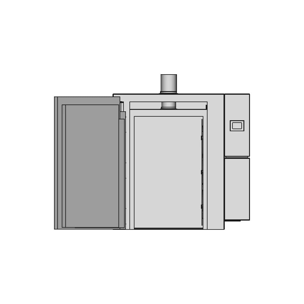 Batch Freezer Liquid Nitrogen Cooled 1 | Industrial CAD Design_90_0_degree_snapshot