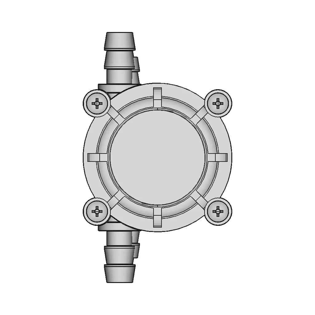 3365 Water Flow Sensor Yfs401 Flowmeter Water Flow | CAD Model for Energy Systems_270_0_degree_snapshot