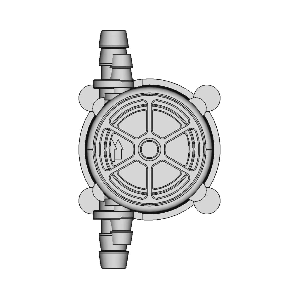 3365 Water Flow Sensor Yfs401 Flowmeter Water Flow | CAD Model for Energy Systems_90_0_degree_snapshot