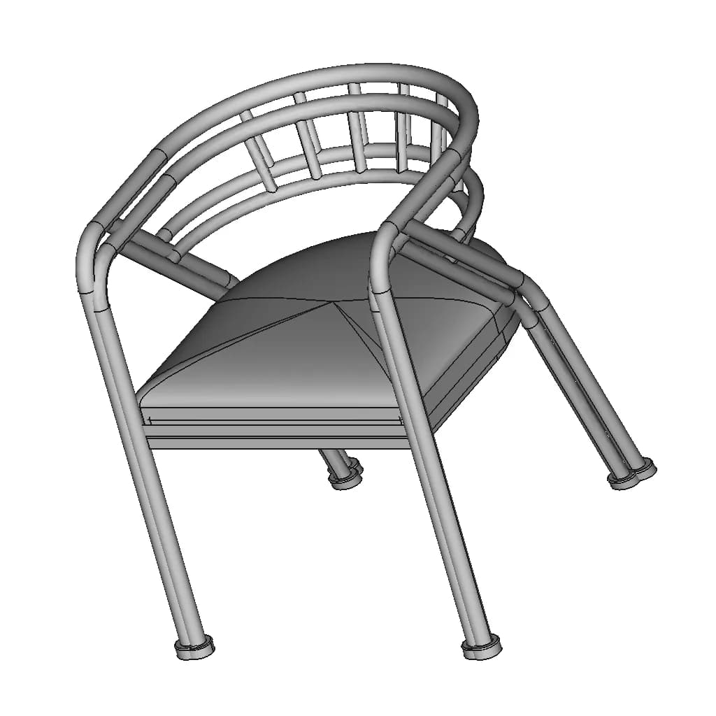 Chair 1025 | Industrial CAD Design_60_30_degree_snapshot