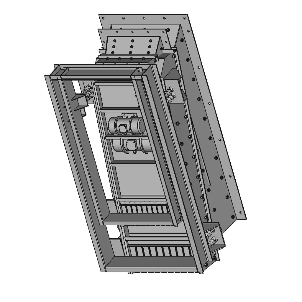 Vibrator Feeder 1 | Industrial CAD Design_60_30_degree_snapshot