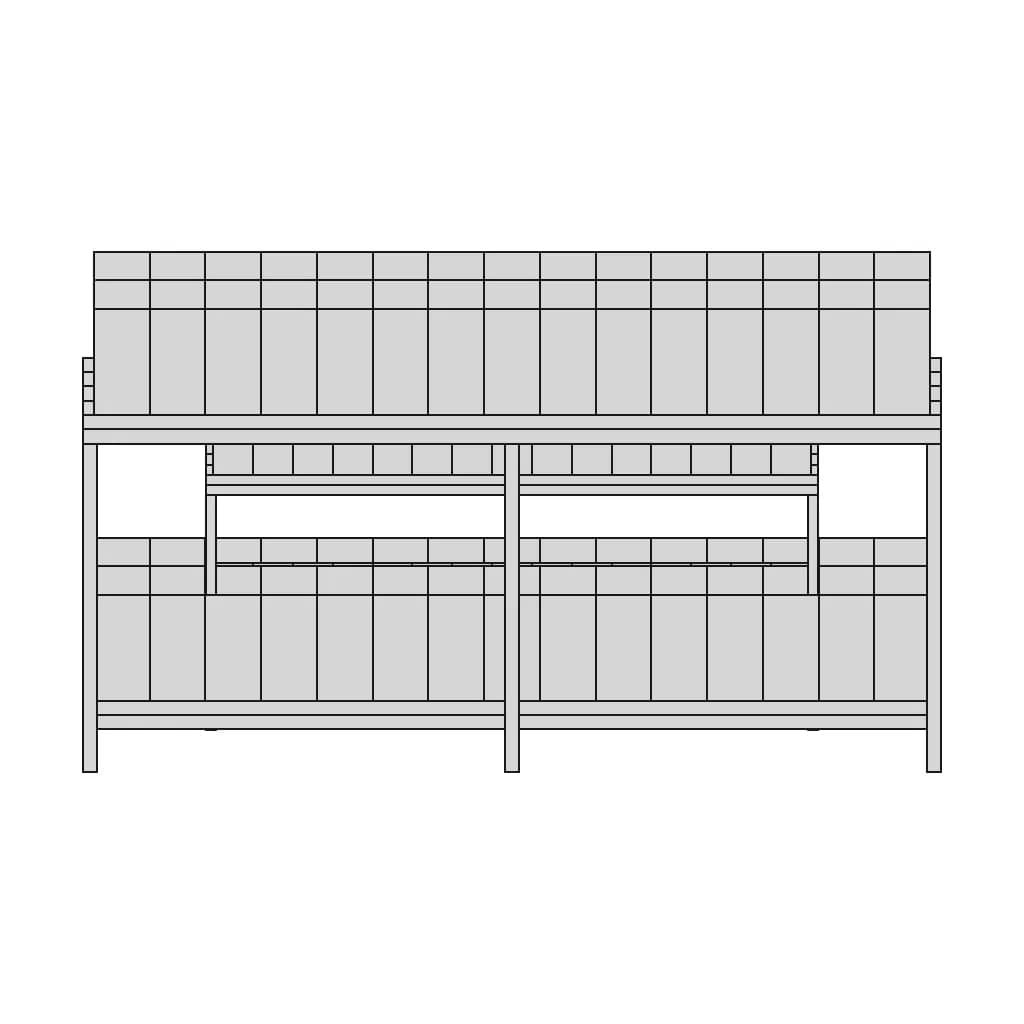 Knockdown Battery Rack 1 | CAD Model for Energy Systems_0_0_degree_snapshot