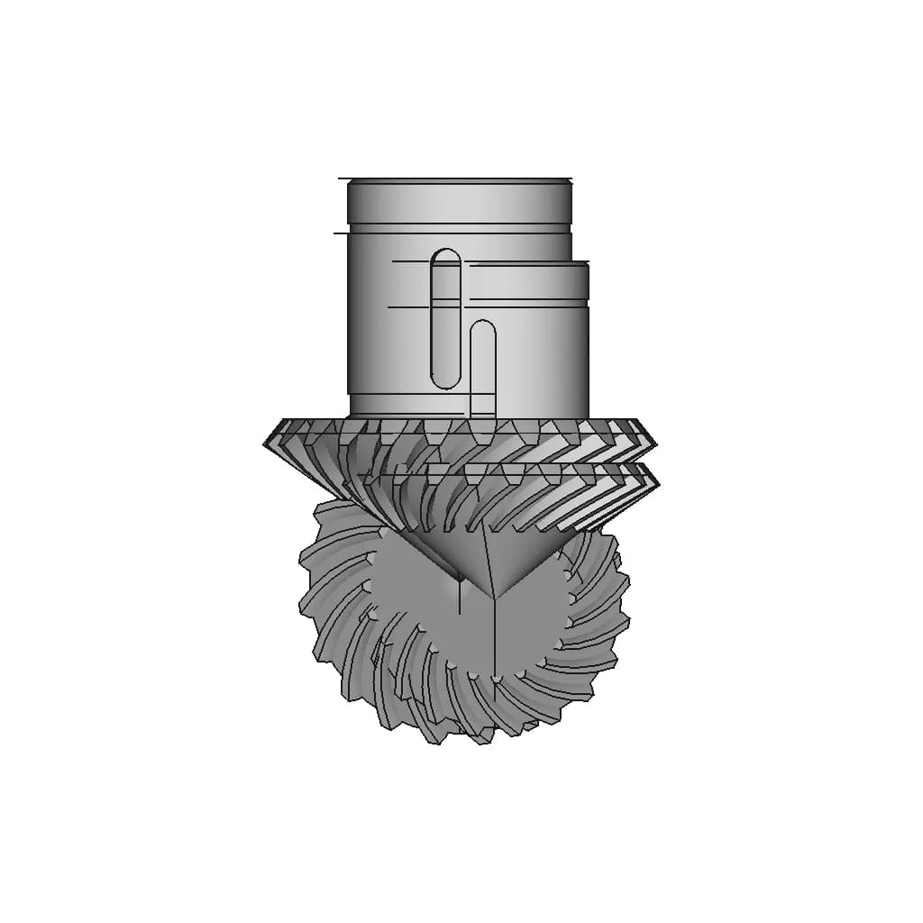 Gear Transmission 12 | Industrial CAD Design_0_0_degree_snapshot