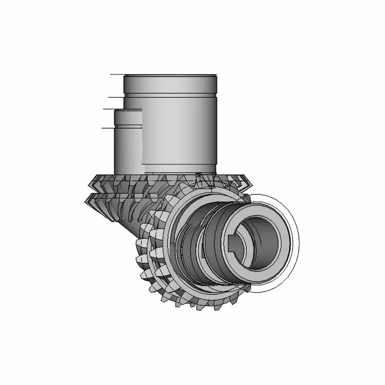 Gear Transmission 12 | Industrial CAD Design