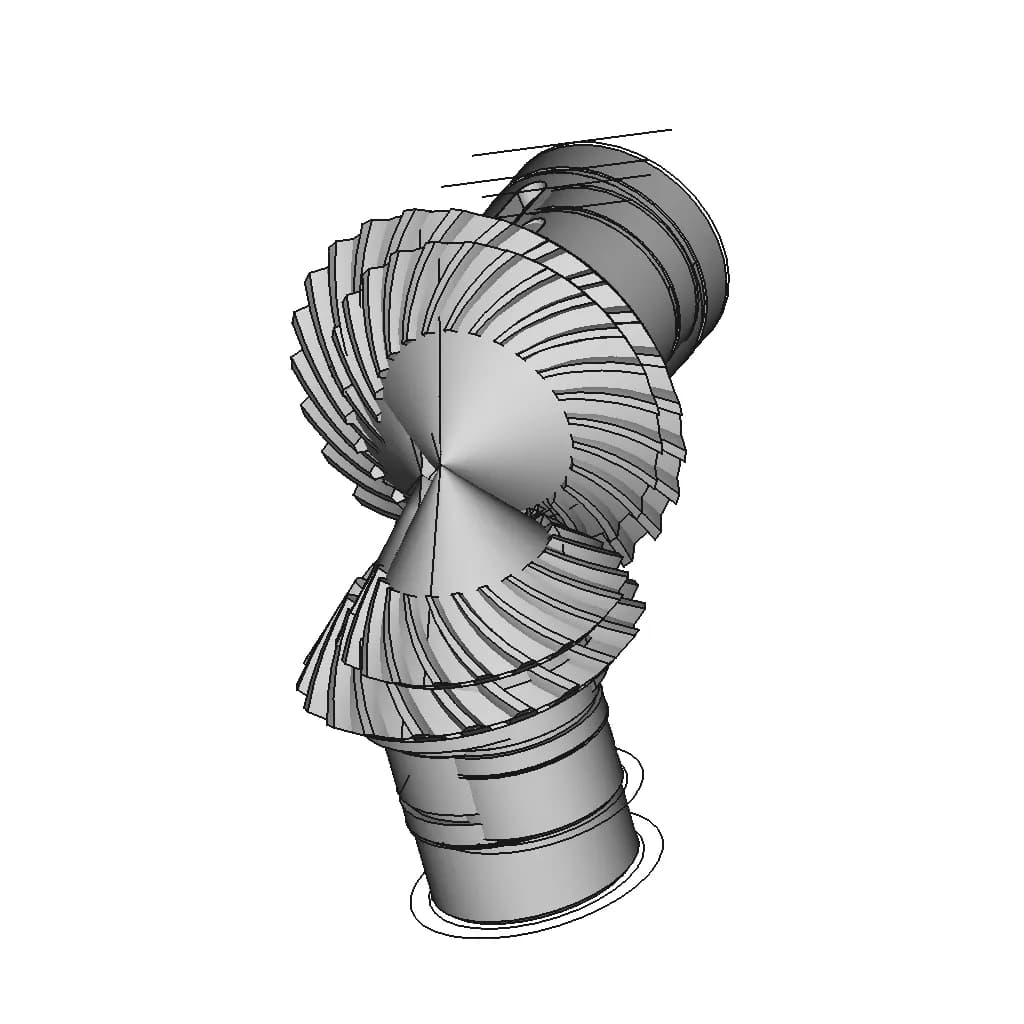 Gear Transmission 12 | Industrial CAD Design_60_30_degree_snapshot