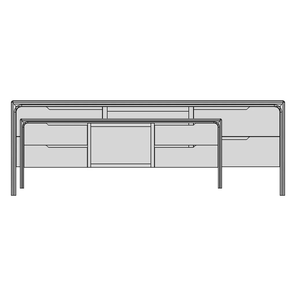 Tv Bedside Table 4 | Industrial CAD Design_0_0_degree_snapshot