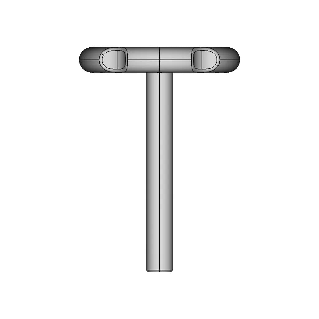 Handwheel With Threaded Shaft 1 | Industrial CAD Design_0_0_degree_snapshot