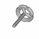Handwheel With Threaded Shaft 1 | Industrial CAD Design_60_30_degree_snapshot