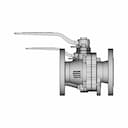 Flange End Ball Valve Jis 10K Ss316 1 | Industrial CAD Design_0_0_degree_snapshot