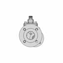 Flange End Ball Valve Jis 10K Ss316 1 | Industrial CAD Design_0_90_degree_snapshot