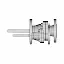 Flange End Ball Valve Jis 10K Ss316 1 | Industrial CAD Design_90_0_degree_snapshot