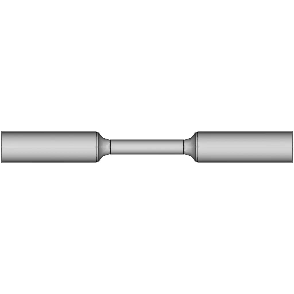 Dog Bone Specimen 1 | Industrial CAD Design_0_0_degree_snapshot